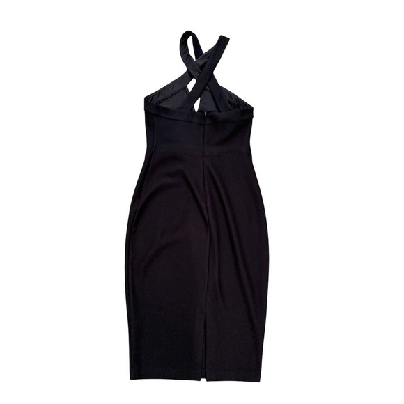 Express Women's Black Crisscross Halter Sheath Dress 2 Knee Length‎ elegant $88 - Picture 6 of 7